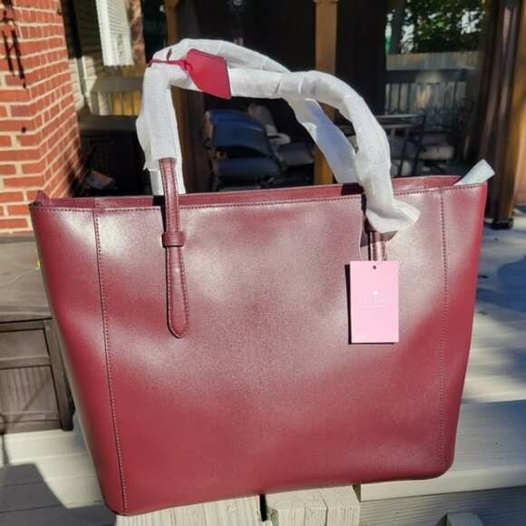 KATE Spade New York Schuyler Medium Leather Tote Shoulder Bag, NWT - Picture 2 of 11
